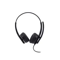 TEROS - Auriculares TE-8039CS USB con Micrófono y Cancelación de Ruido Negro