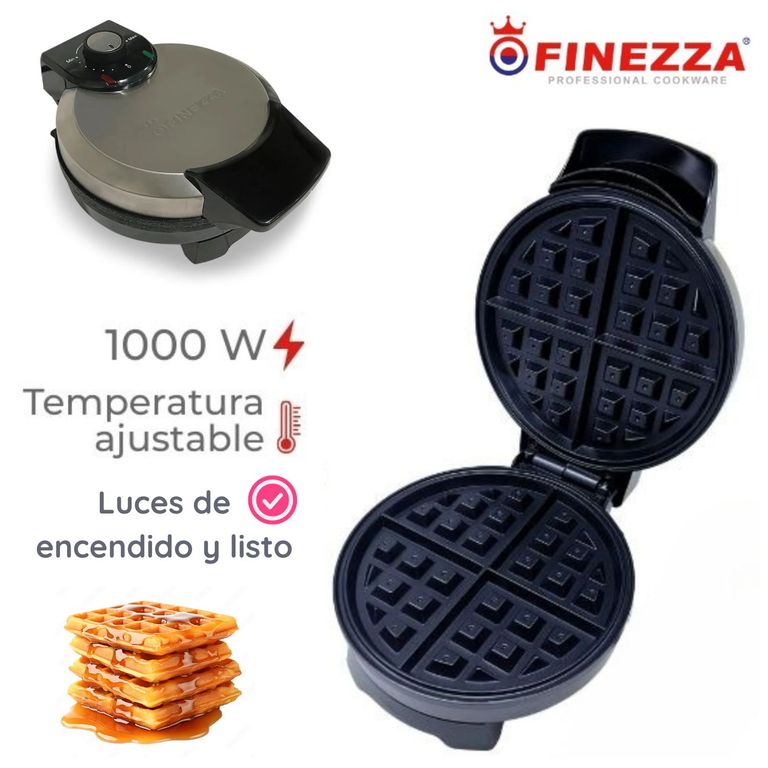 Waflera FZ-816WR 1000 Watts Negro Antiadherente