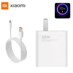 XIAOMI - Cargador 33W USB-C Carga Rápida Turbo con Cable 1M USB-A a USB-C Original