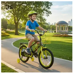 GENERICO - Bicicleta Infantil con Canastilla de Metal – Ideal para Niño de 5 Años JS