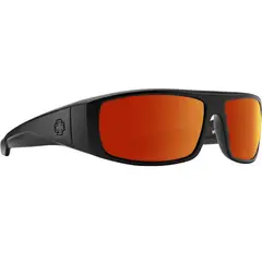 SPY - Lentes de Sol Logan Ansi Rx Matte Black Happy Boost Polar Orange Mirror