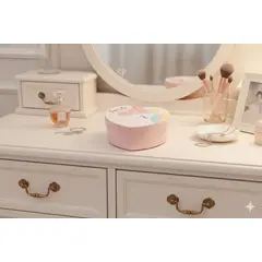 GENERICO - Organizador de Joyas en Forma de Corazón Smile Rosado