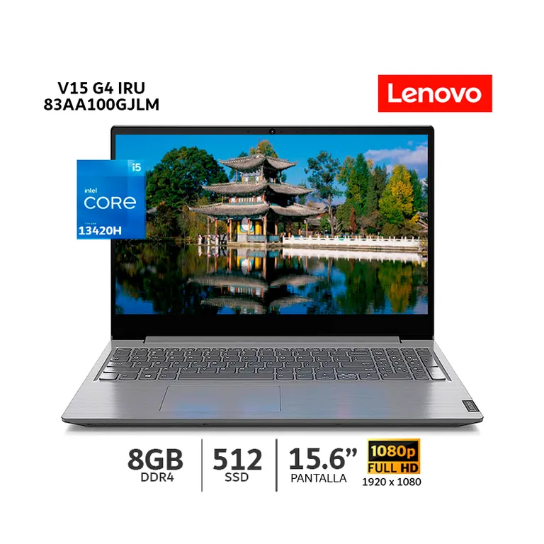 Laptop V15 G4 IRU Intel Core i5 13420H, 8Gb Ram, 512Gb SSD, 15.6 FHD, 83A100GJLM