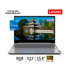 LENOVO - Laptop V15 G4 IRU Intel Core i5 13420H, 8Gb Ram, 512Gb SSD, 15.6 FHD, 83A100GJLM