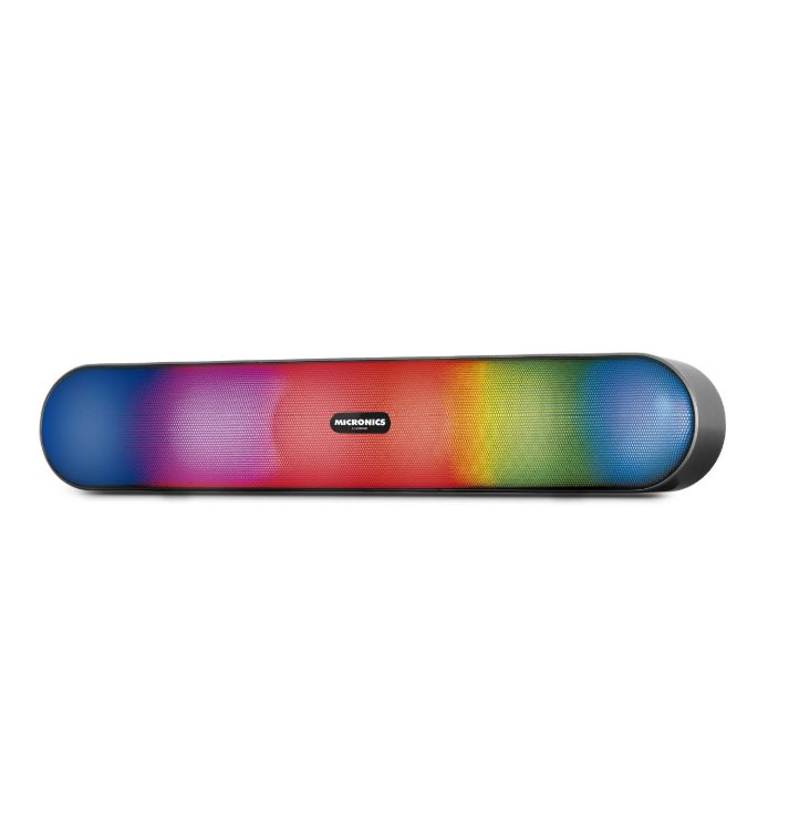 Barra de Sonido Portatil Bluetooth Led RGB Lector Usb Negro Luxor - MIC S200