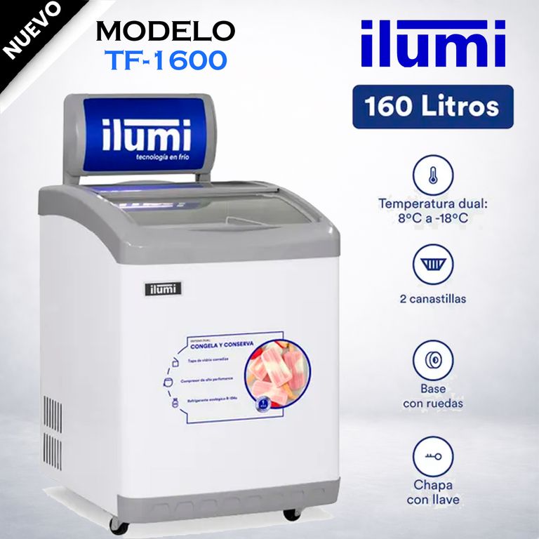 TF-1600 - Congelador Horizontal 160Lt Blanco