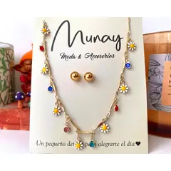 GENERICO - Collar y aretes Sweet girl