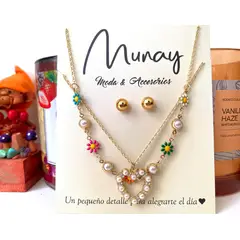 GENERICO - Collar y aretes Beauty girl