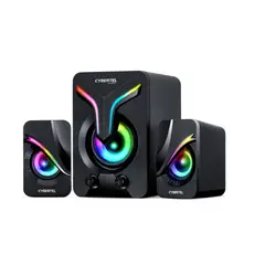 CYBERTEL - Parlante para PC Gamer RGB Negro Exxpert CBX S500