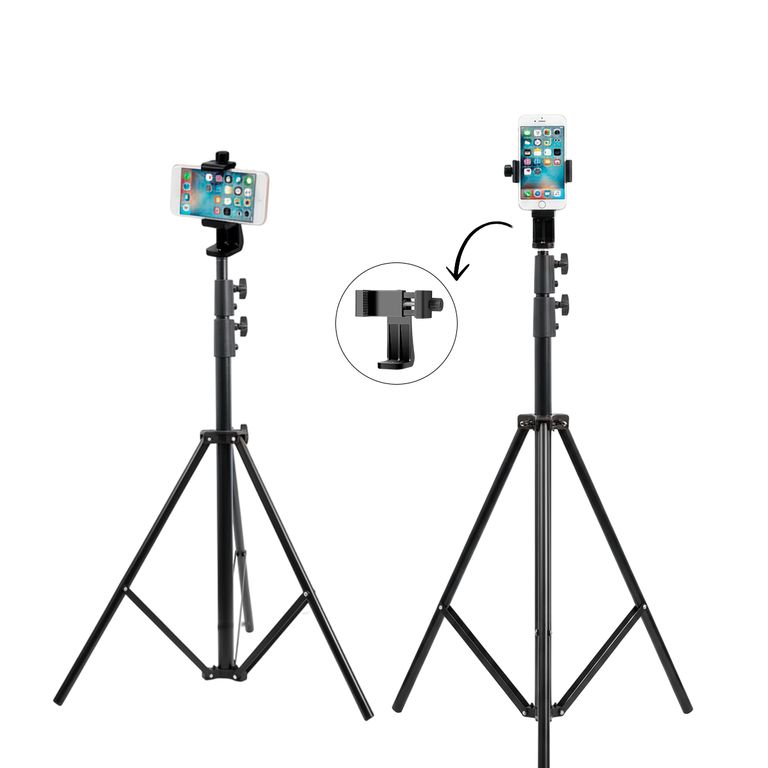 Kit Trípode Multiusos + Adaptador Celular 360°