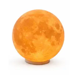 GENERICO - Lámpara Lunar LED 3D de 15 cm – Luz Cálida Ambiente Tipo Luna Real