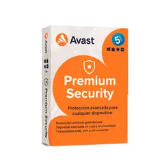 AVAST - Premium Security 5 Usuarios 12 Meses Antivírus Proteccion Completa