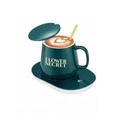 GENERICO - Set Taza de Cerámica con Base Calentadora Eléctrica