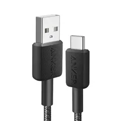 ANKER - 322 USB-A to USB-C Cable 6ft Braided Black