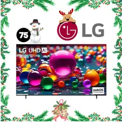 LG - TELEVISOR 75' PULG. UHD 4K SMART TV THINQ AI 75UA8000PSA MODELO 2025 - NEGRO iINCLUYE REGALO