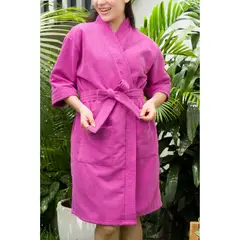 SOÑALIERE - Salida de Baño Mujer Microfibra - Violeta L