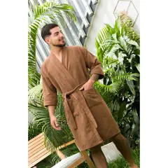 SOÑALIERE - Salida de Baño Hombre Microfibra - Marron L