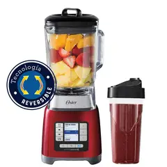 OSTER - LICUADORA 2LT + VASO PORTATIL BLEND NGO COLOR ROJO