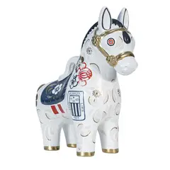 PISKA - Potrillo de Pucará Blanco 2025 - Club Alianza Lima (20 cm de altura)