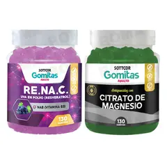 SOTTCOR - GOMITAS RESVERATROL 130UND + GOMITAS CITRATO DE MAGNESIO 130UND