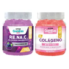 SOTTCOR - GOMITAS RESVERATROL 130UND + GOMITAS COLÁGENO CON BIOTINA 130UND