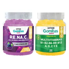 SOTTCOR - GOMITAS RESVERATROL 130UND + GOMITAS MULTIVITAMINAS 130UND