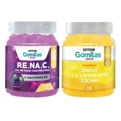 SOTTCOR LABS - GOMITAS RESVERATROL 130UND + GOMITAS OMEGA 3 130UND