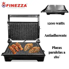 FINEZZA - Mini Parrilla FZ-124EG 1200 Watts Antiadherente