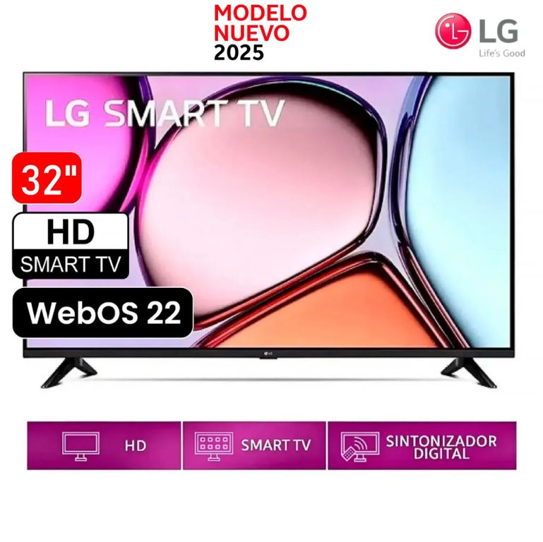 Smart TV 32 HD 32LR600BPSC con webOS y AI ThinQ
