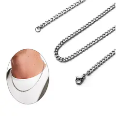 VIKINGO - Cadena De Acero Inoxidable unisex 60 cm X 2 mm