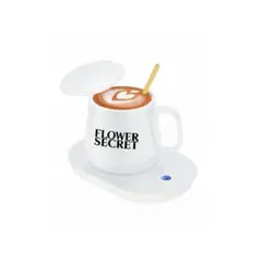 GENERICO - Set Taza de Cerámica con Base Calentadora Eléctrica