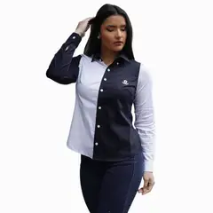 GENERICO - Blusa Manga Larga para Mujer Piero Biani de Algodon Pima Satinado