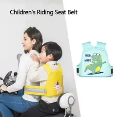 GENERICO - Cinturón Seguridad Niños Ciclismo Motocicleta Ajustable