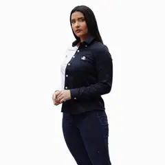 GENERICO - Blusa Manga Larga Mujer Piero Biani de Algodon RosadoNegro