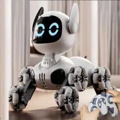GENERICO - PERRO ROBOT CON CONTROL REMOTO INTELIGENTE RUEDAS NEGRAS