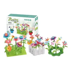 GENERICO - Bloques Construccion Jardin Flores Building Garden 86 Piezas