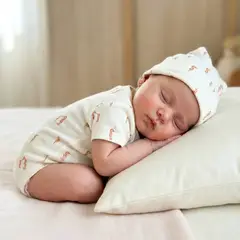 ECOBEBE - Set Bebé Body y Gorrito Caballitos de Mar - Algodón Orgánico