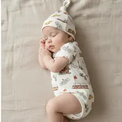 ECOBEBE - Set Bebé Body y Gorrito Canada - Algodón Orgánico