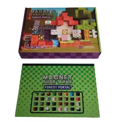 GENERICO - Cubos Magnéticos de Construcción 3D Magnet Cube Zone Diseño Estilo Píxel - Set de 80 Piezas