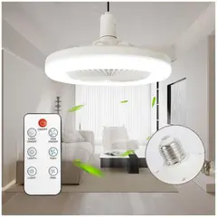 GENERICO - Foco Ventilador de Techo Multifuncional con Luz LED Integrada Cálida Fría 2 en 1