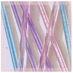 GENERICO - Regla triangular Acrilica de 20 cm - Celeste