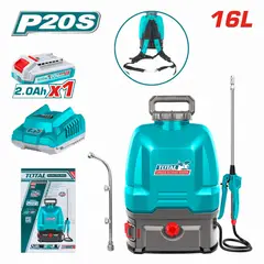 TOTAL TOOLS - Mochila Fumigadora 16L 20v Con Batería Y Cargador-TSPLI20162