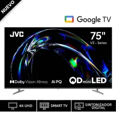 JVC - Televisor 75 Mini LED 4K Google TV LT-75KM958