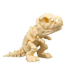 GENERICO - Dinosaurio Trex Articulado en esqueletos Juguete anti extes de 26 cm de largo