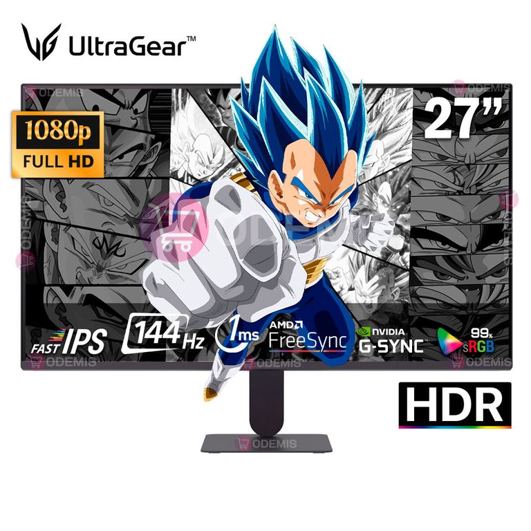 Monitor 27G411A-B 27” Full HD IPS 144Hz 1Ms G-Sync FreeSync