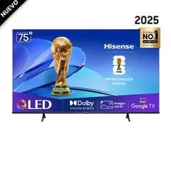 HISENSE - Televisor 75 Qled 4k 75QD6N Google Tv 2025