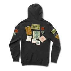 GRIZZLY GRIPTAPE - POLERAS HOODIE BULLETIN BOARD BLACK