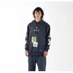 GRIZZLY GRIPTAPE - POLERAS HOODIE BULLETIN BOARD BLACK