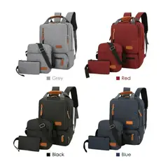 GENERICO - Pack Mochila 3 en 1 Porta Laptop 15.6"