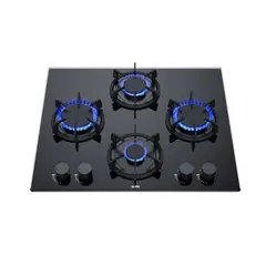 SOLE - Encimera a Gas Rubí de 60 cm con Vidrio Templado 3120SOLCO078